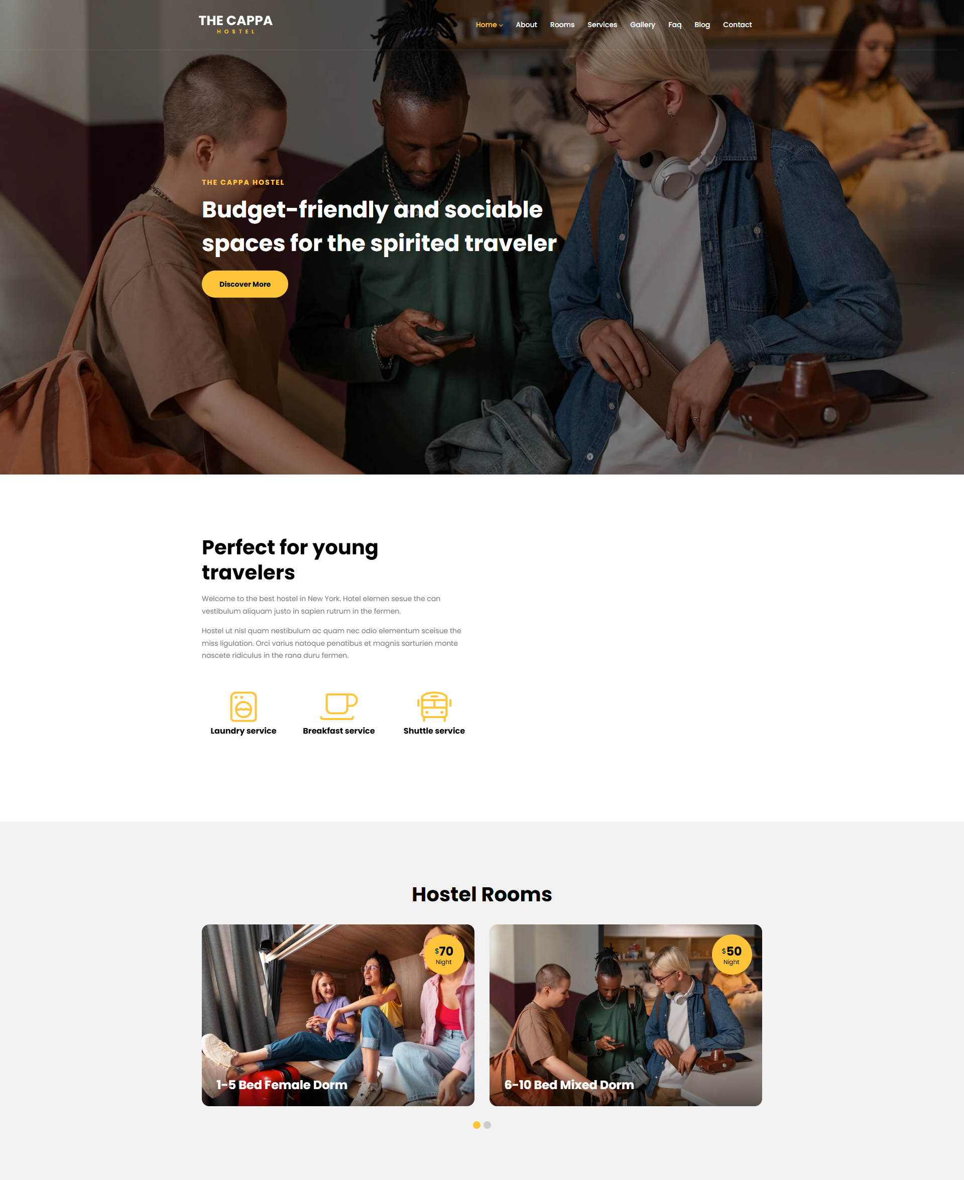 Thiết Kế Website Hostel Hiện Đại – Trẻ Trung, Tối Ưu Trải Nghiệm Đặt Phòng