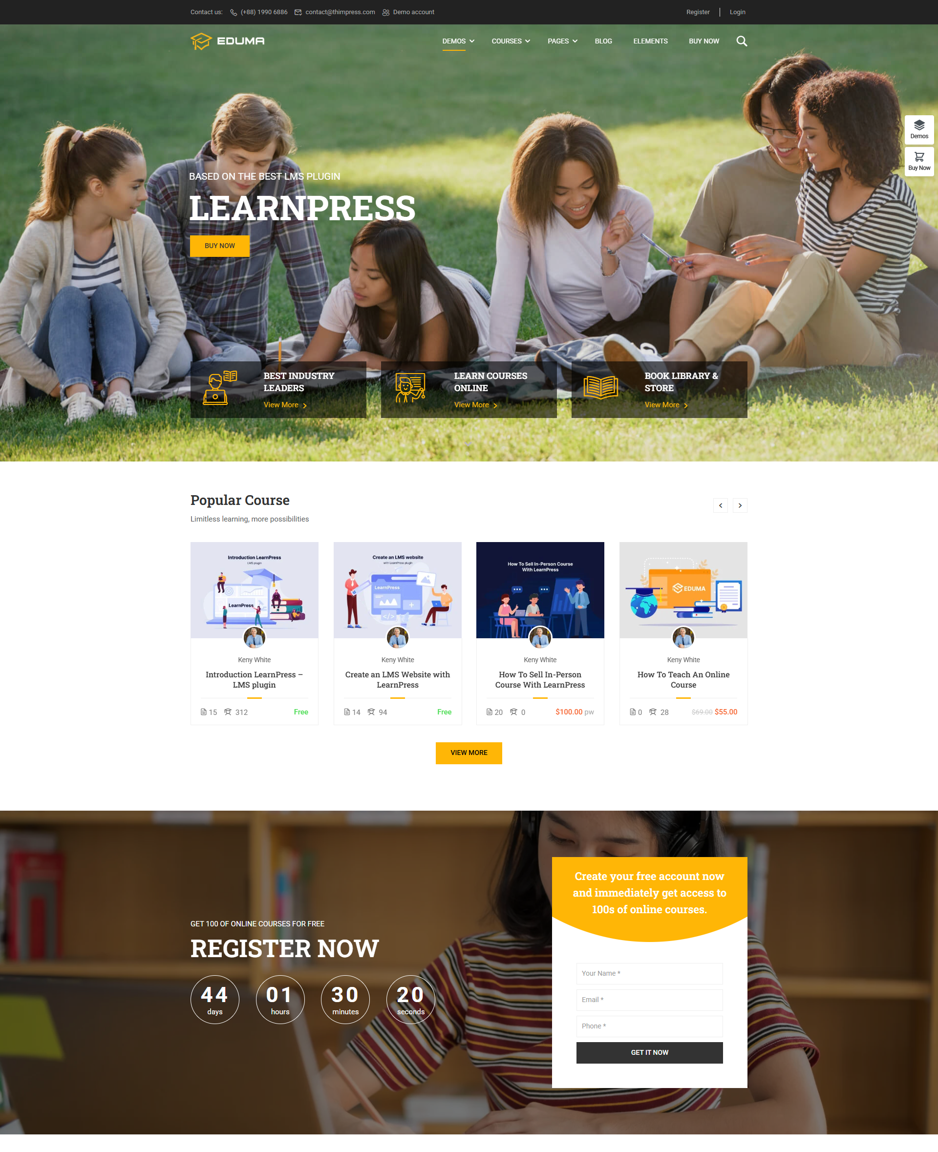 Website Bán Khóa Học Online LearnPress – Nền Tảng E-learning Chuyên Nghiệp & Hiện Đại