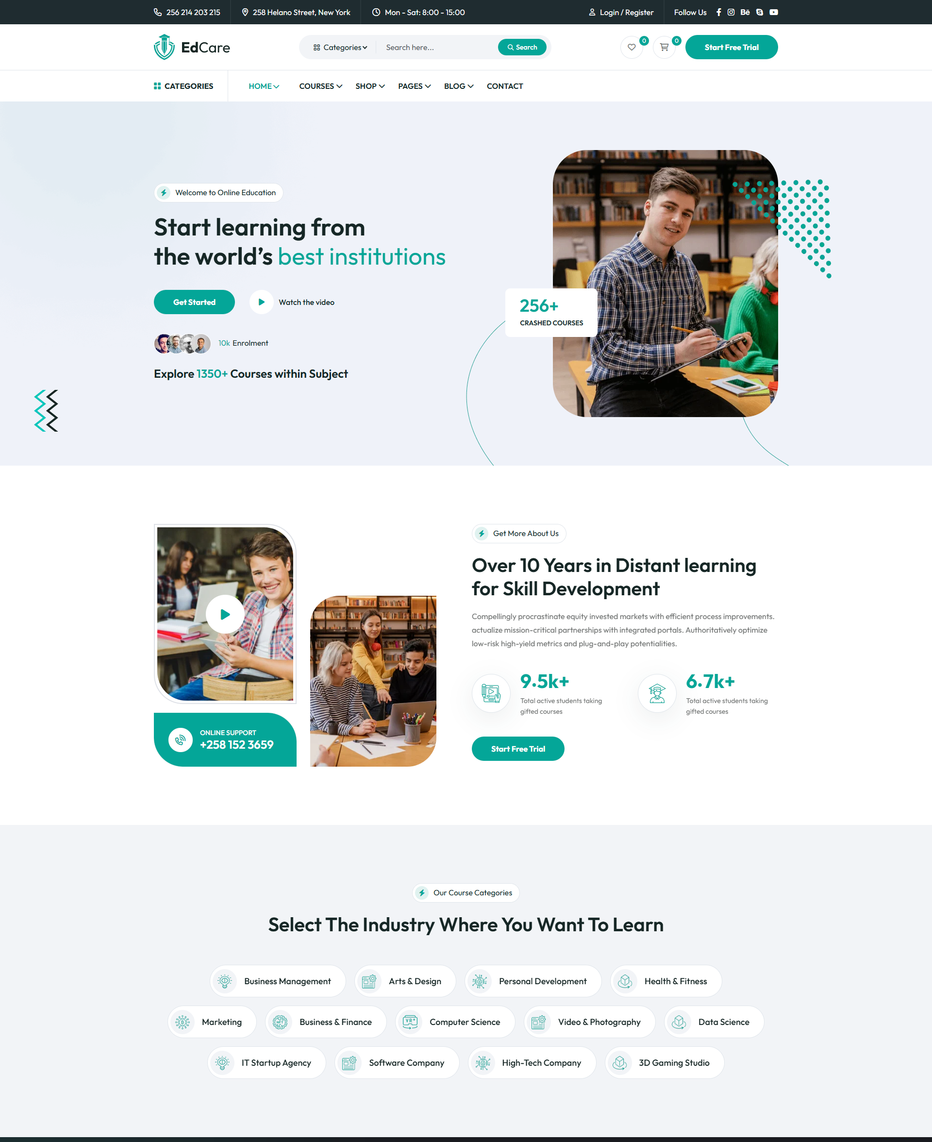 EduCare – Website Giới Thiệu & Bán Khóa Học Online