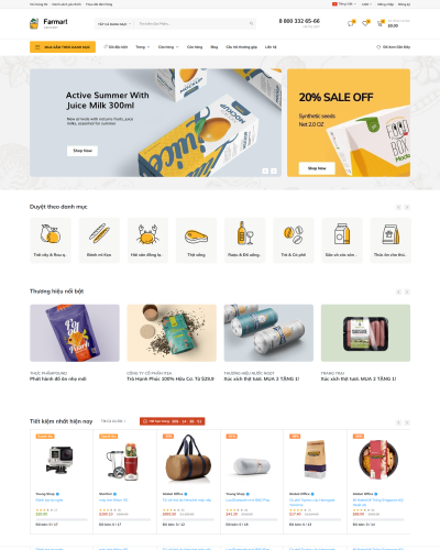 Shop thực phầm, đồ ăn, thức uống famart