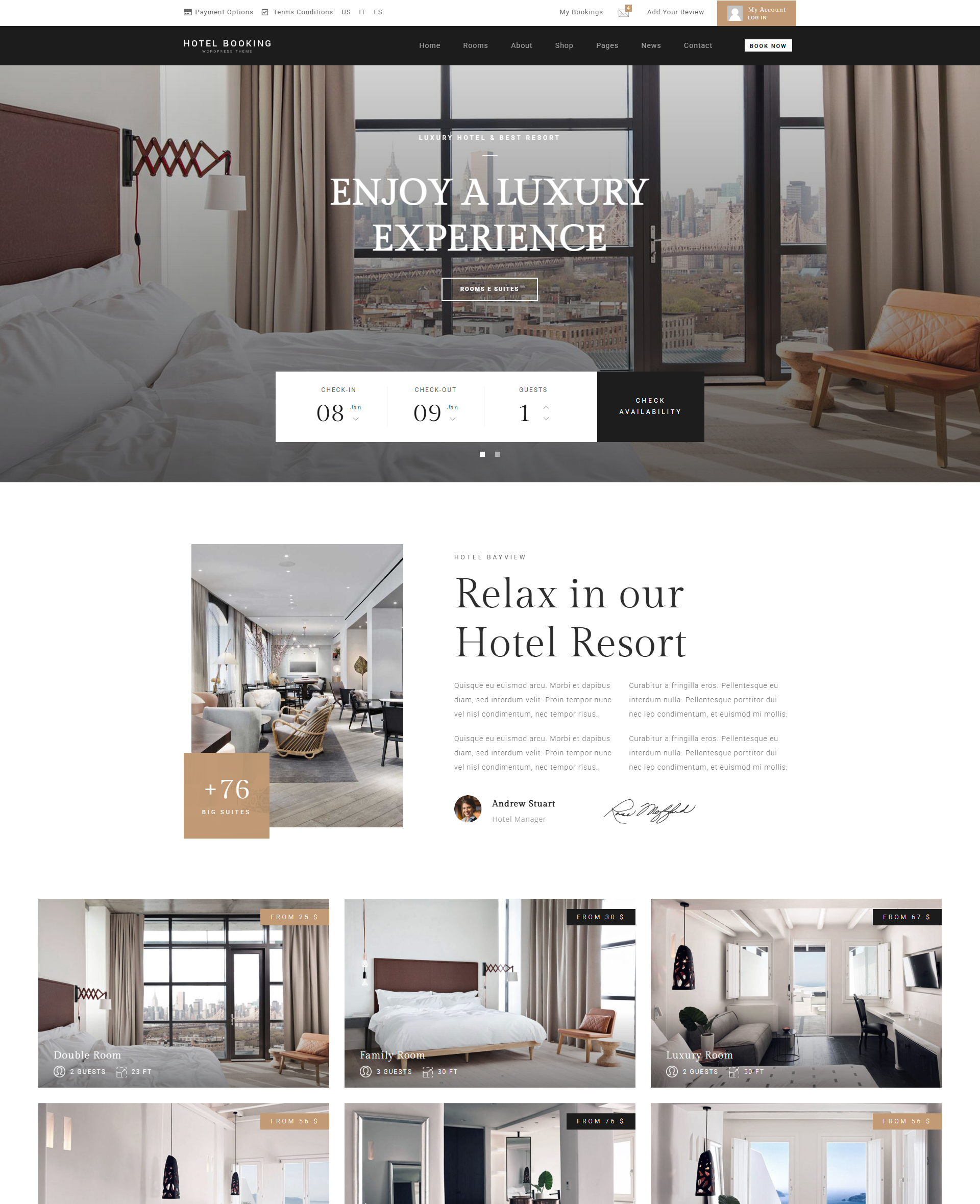 Thiết Kế Website Khách Sạn Chuyên Nghiệp (Nền tảng WordPress)