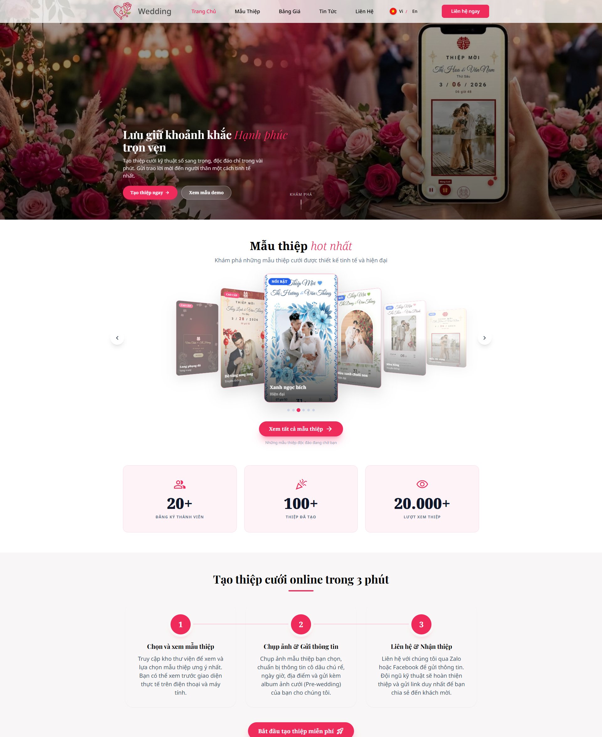 Wedding Online – Giải Pháp Thiệp Cưới Thông Minh Cho Đám Cưới Hiện Đại