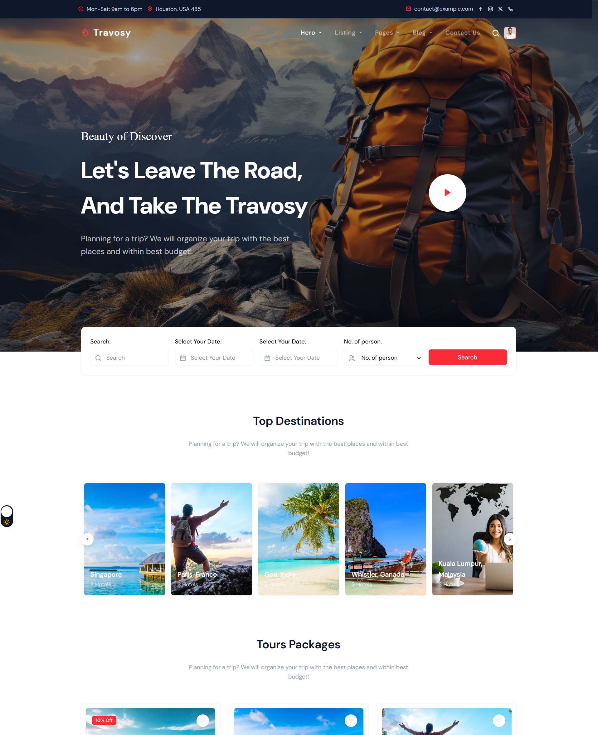 Website Tour Du Lịch Chuyên Nghiệp